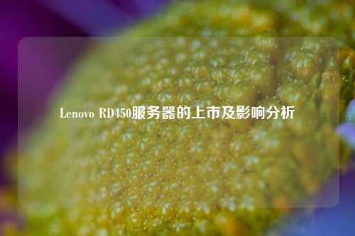 Lenovo RD450服務器的上市及影響分析